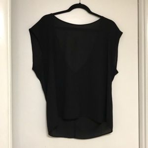 Black shirt with Chain back